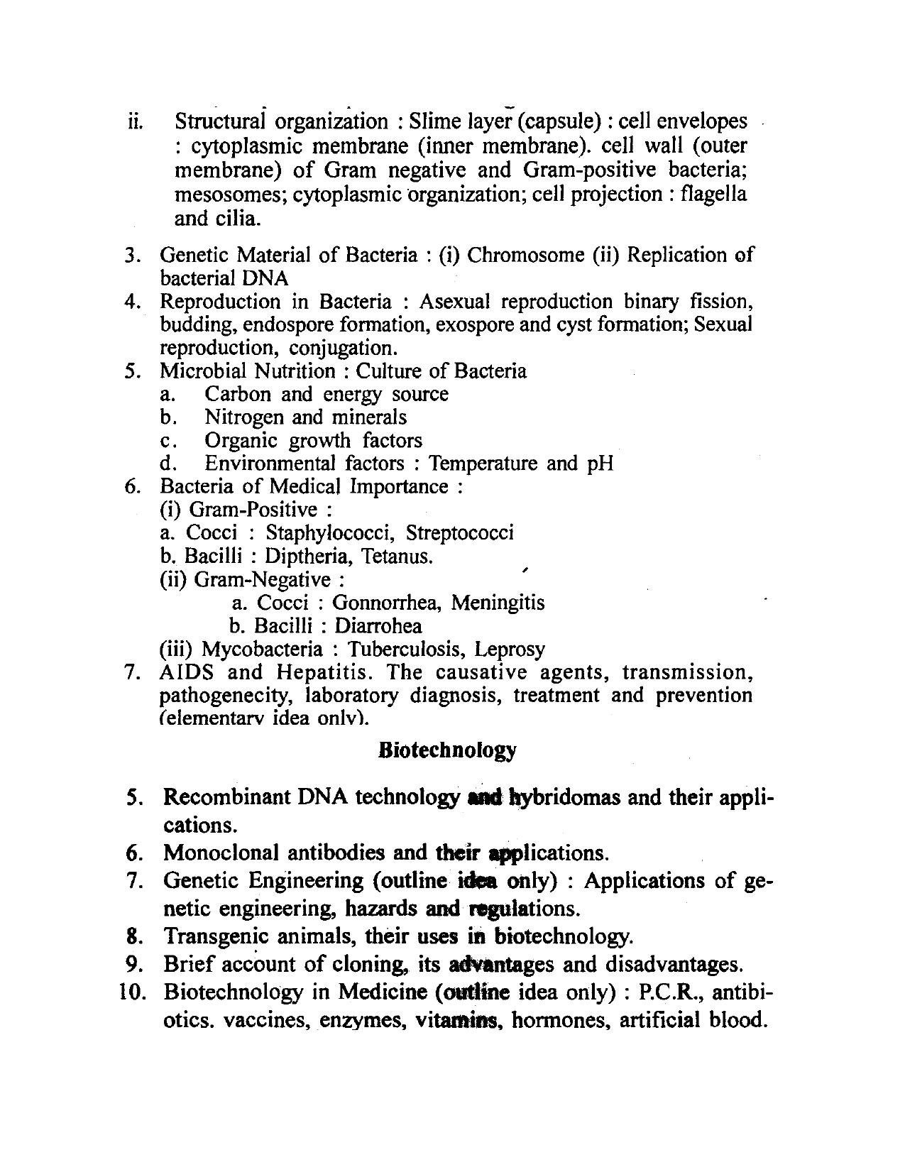 RUHS M.Sc Med Entrance Exam - Group B BSc Biology Syllabus - Page 15