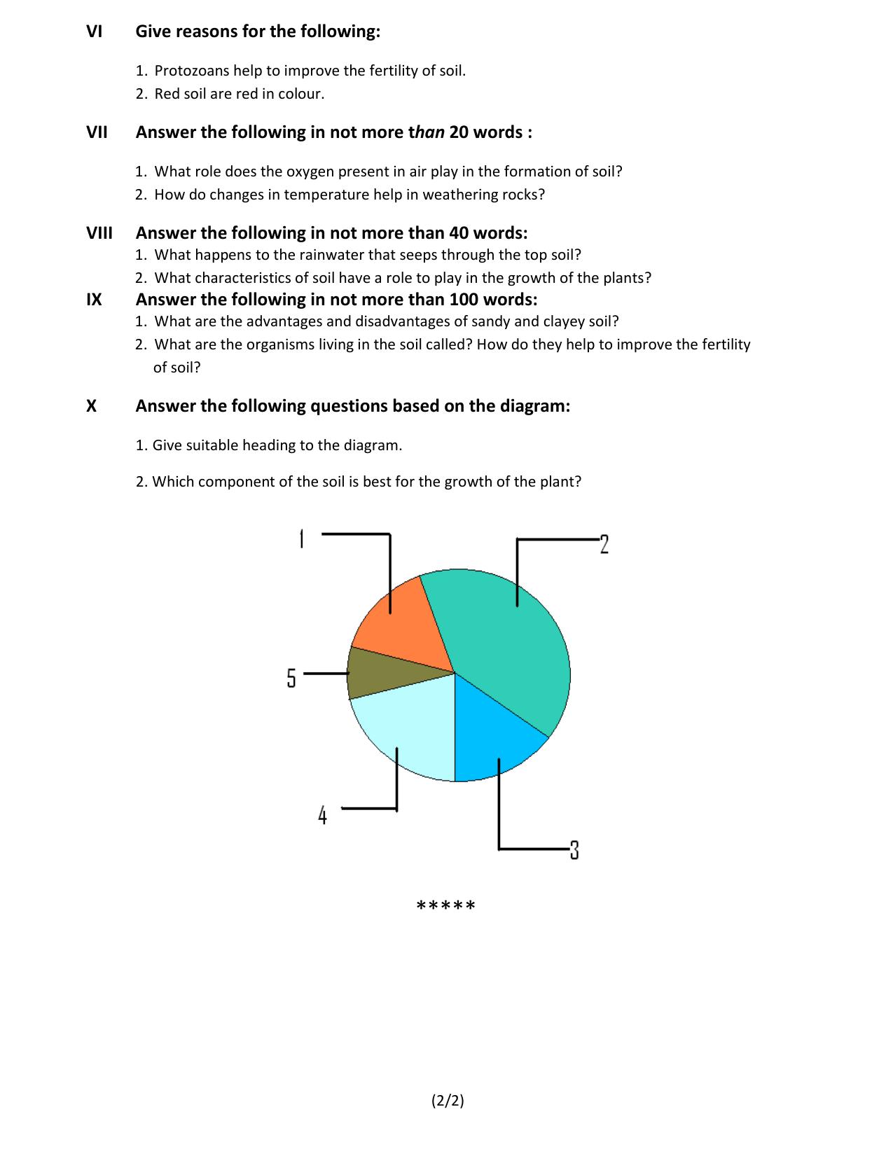 CBSE Worksheets for Class 7 Science Soil Assignment 3 - Page 2