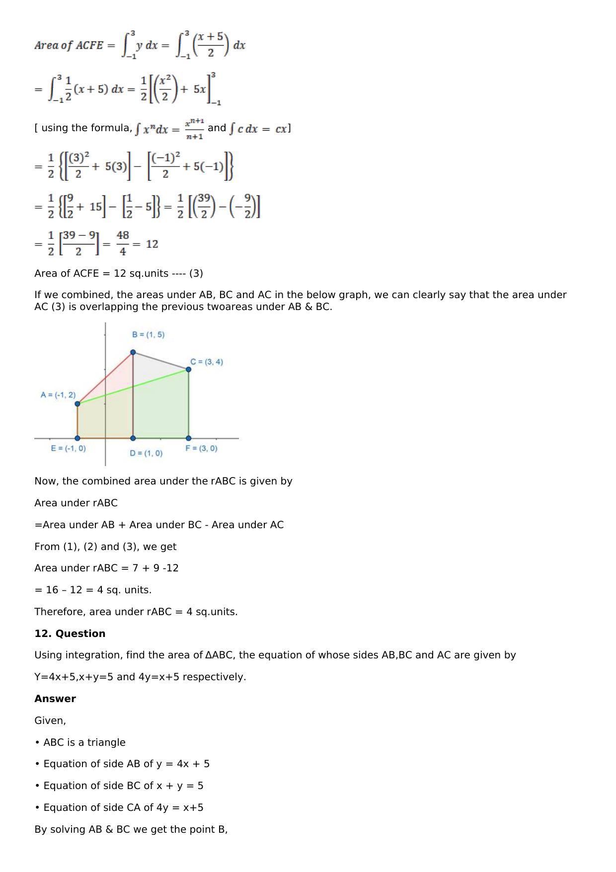 Chapter 17: Area of Bounded Regions Solutions: RS Aggarwal Class 12 Solutions  - Page 15