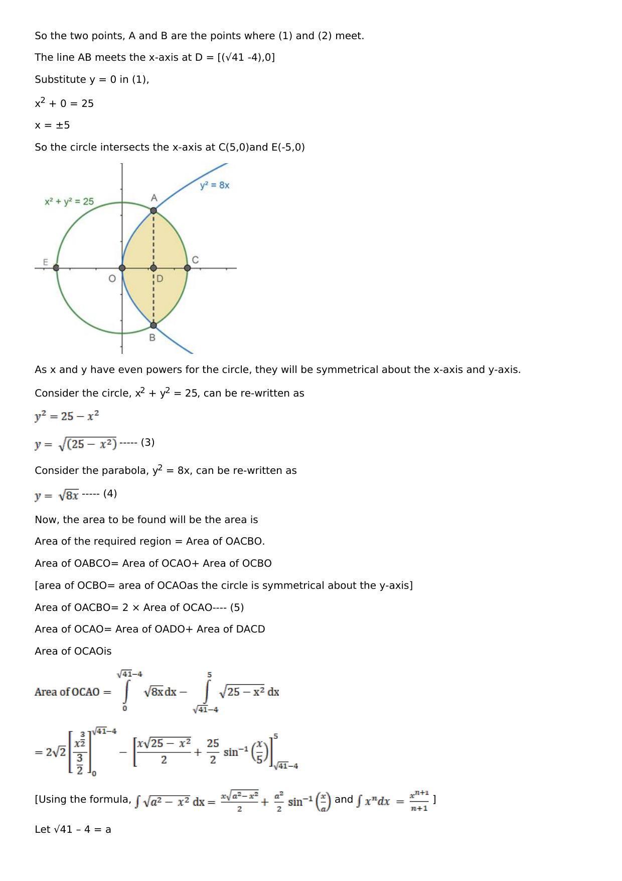 Chapter 17: Area of Bounded Regions Solutions: RS Aggarwal Class 12 Solutions  - Page 28