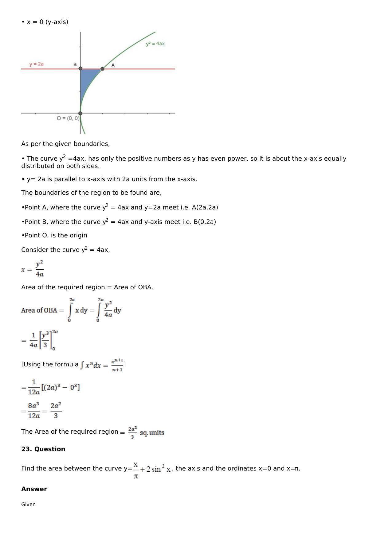 Chapter 17: Area of Bounded Regions Solutions: RS Aggarwal Class 12 Solutions  - Page 34
