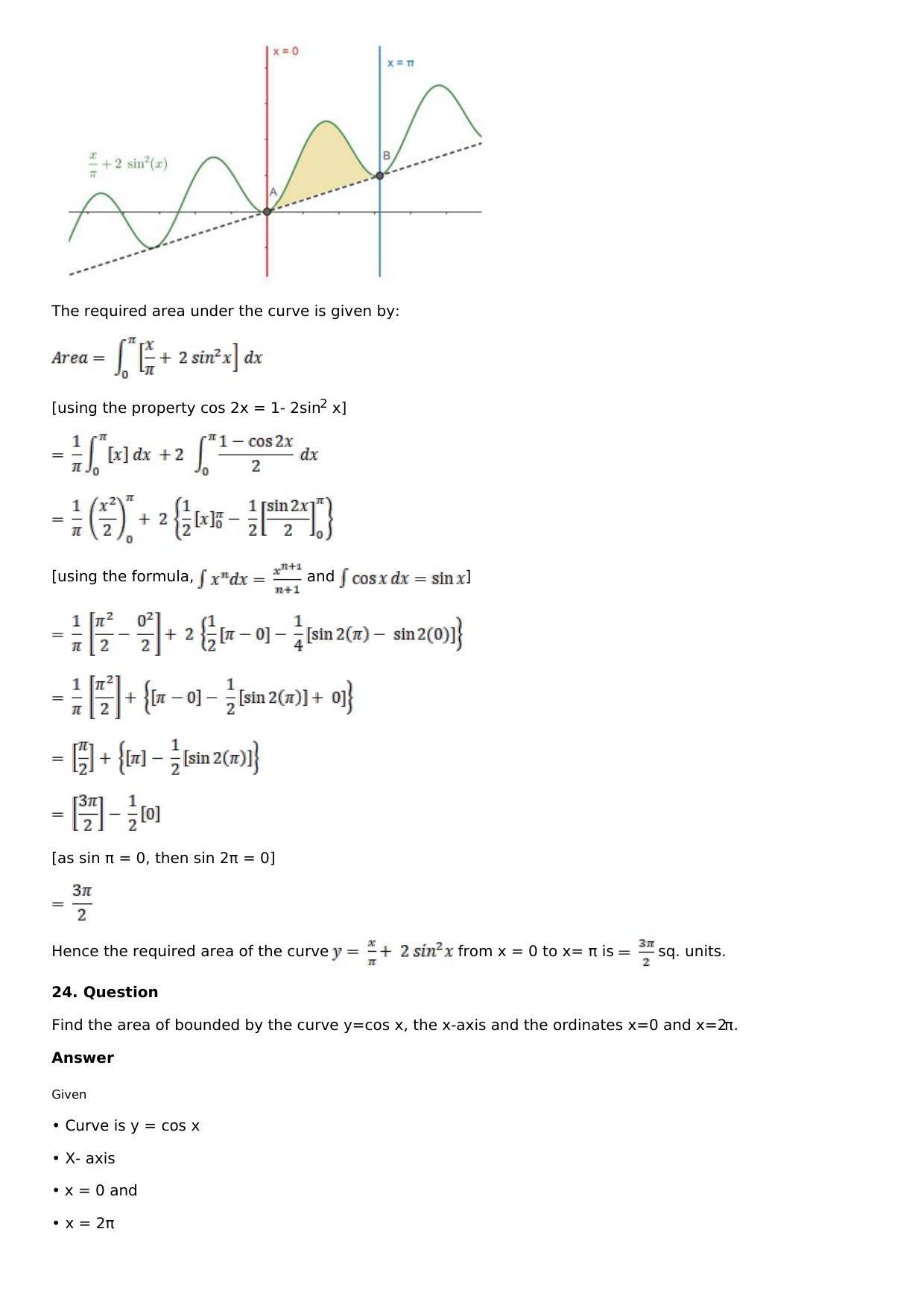 Chapter 17: Area of Bounded Regions Solutions: RS Aggarwal Class 12 Solutions  - Page 36