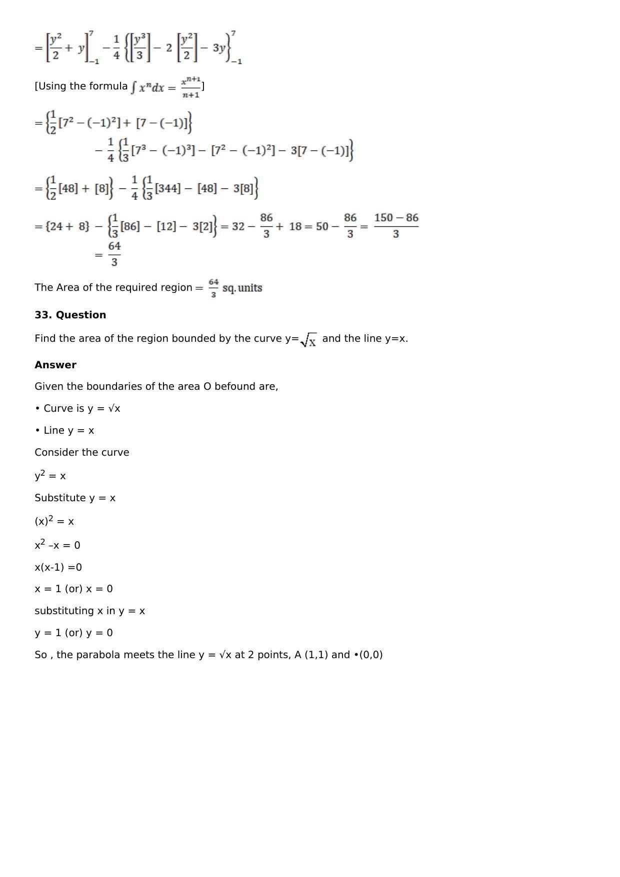 Chapter 17: Area of Bounded Regions Solutions: RS Aggarwal Class 12 Solutions  - Page 52