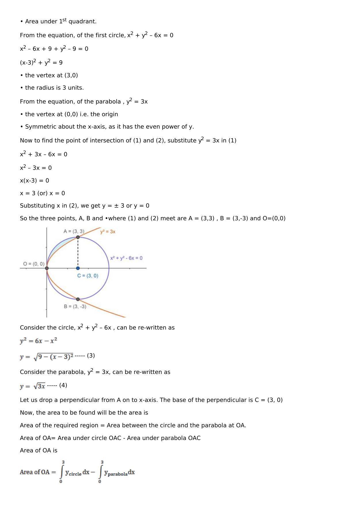 Chapter 17: Area of Bounded Regions Solutions: RS Aggarwal Class 12 Solutions  - Page 54