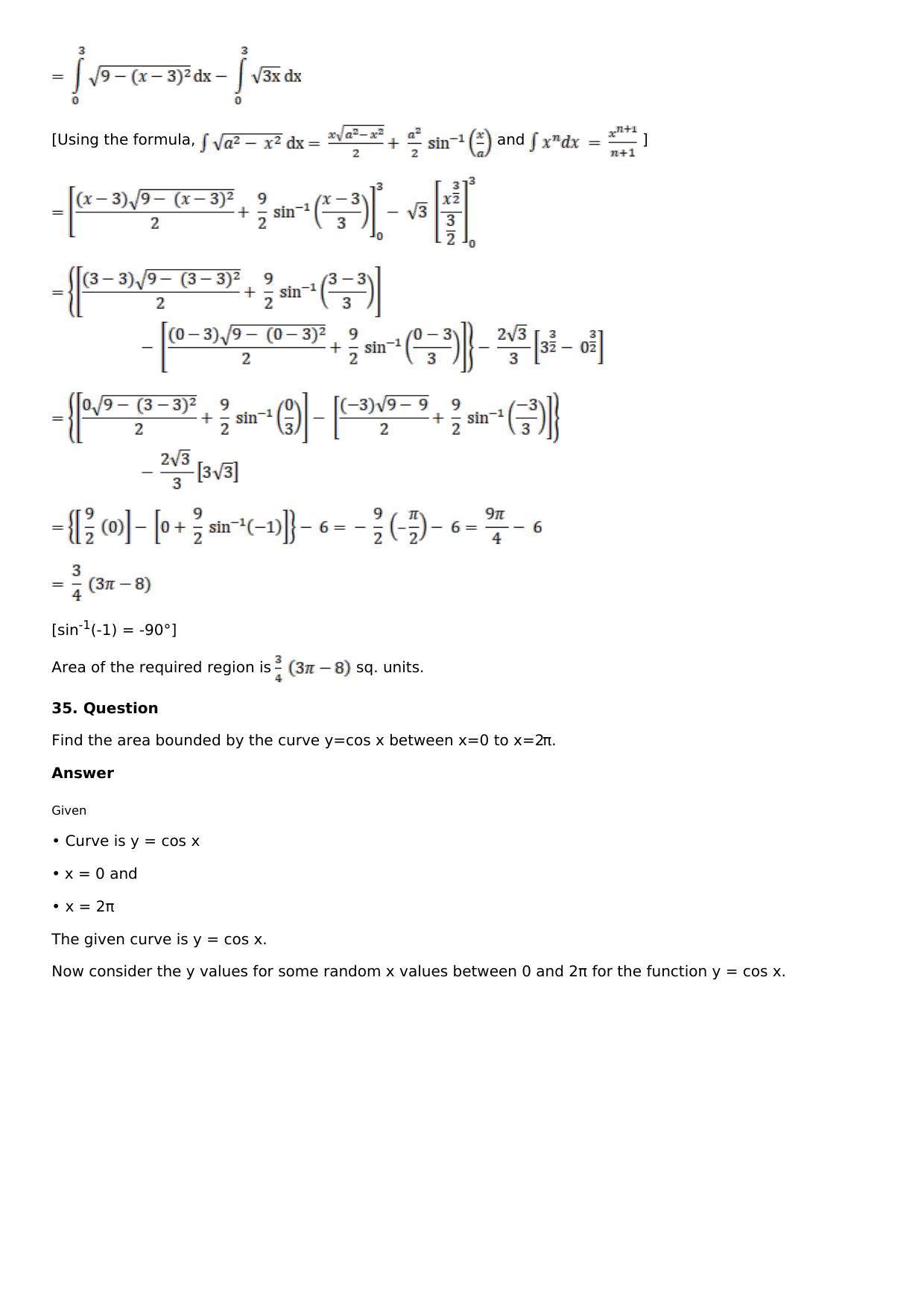 Chapter 17: Area of Bounded Regions Solutions: RS Aggarwal Class 12 Solutions  - Page 55