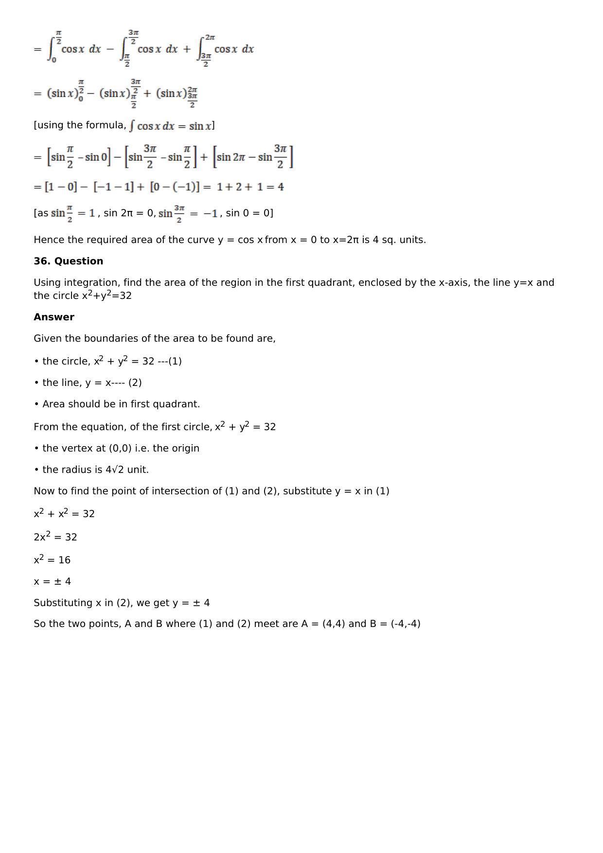 Chapter 17: Area of Bounded Regions Solutions: RS Aggarwal Class 12 Solutions  - Page 57