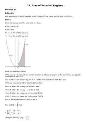 Chapter 17: Area of Bounded Regions Solutions: RS Aggarwal Class 12 Solutions 