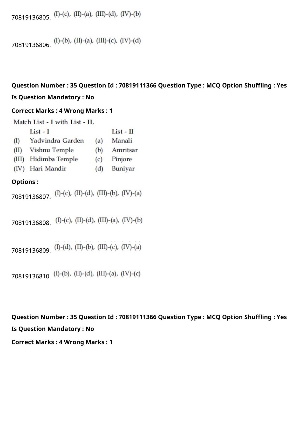 JEE Mains 2021: B.Arch Assamese (Shift 2) 23-02-2021 Question Paper - Page 40