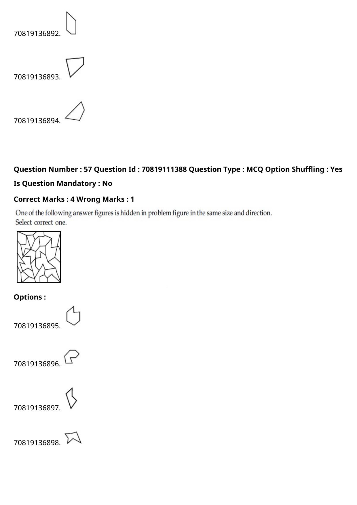 JEE Mains 2021: B.Arch Assamese (Shift 2) 23-02-2021 Question Paper - Page 66