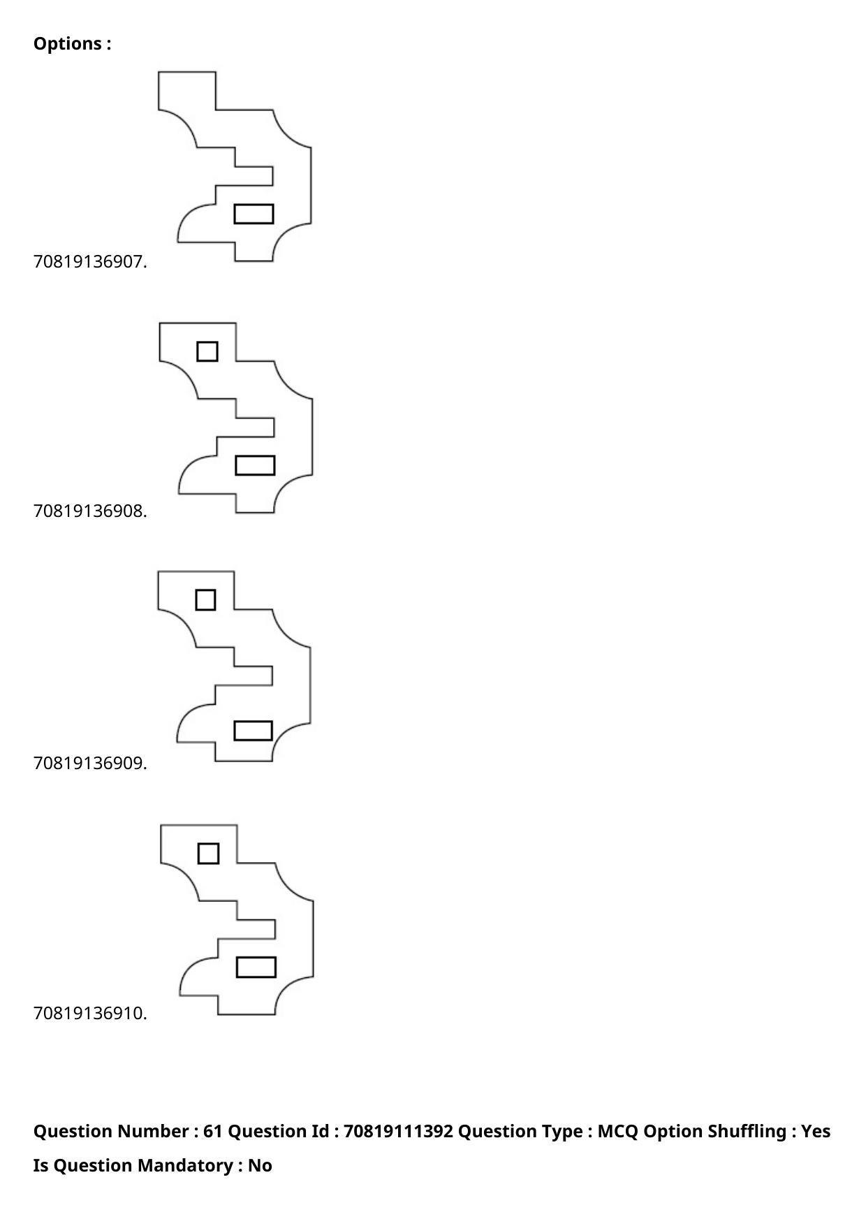 JEE Mains 2021: B.Arch Assamese (Shift 2) 23-02-2021 Question Paper - Page 72
