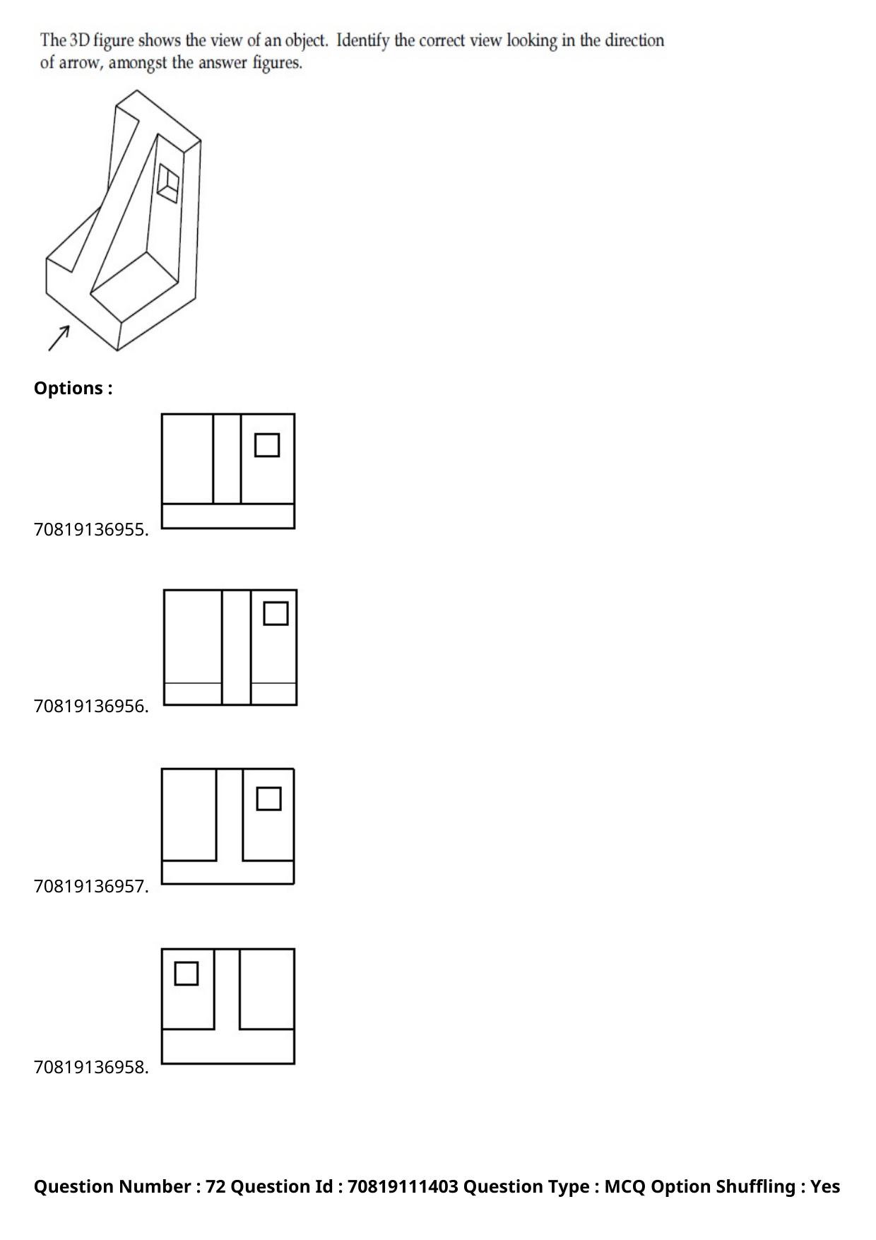 JEE Mains 2021: B.Arch Assamese (Shift 2) 23-02-2021 Question Paper - Page 96