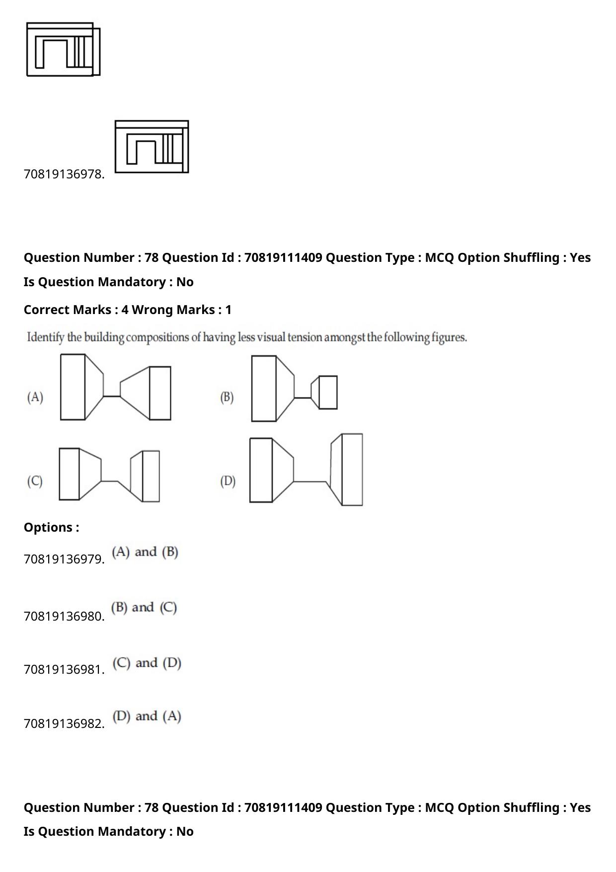 JEE Mains 2021: B.Arch Assamese (Shift 2) 23-02-2021 Question Paper - Page 107