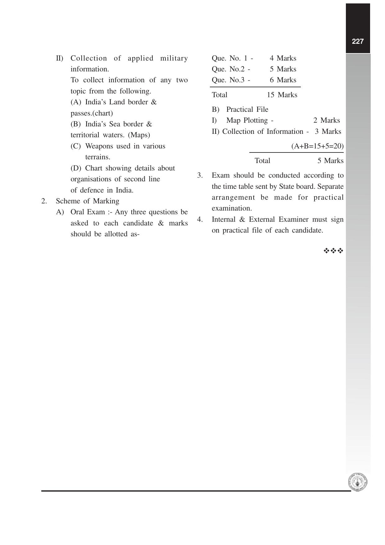 Maharashtra HSC Defence Studies Syllabus - Page 7