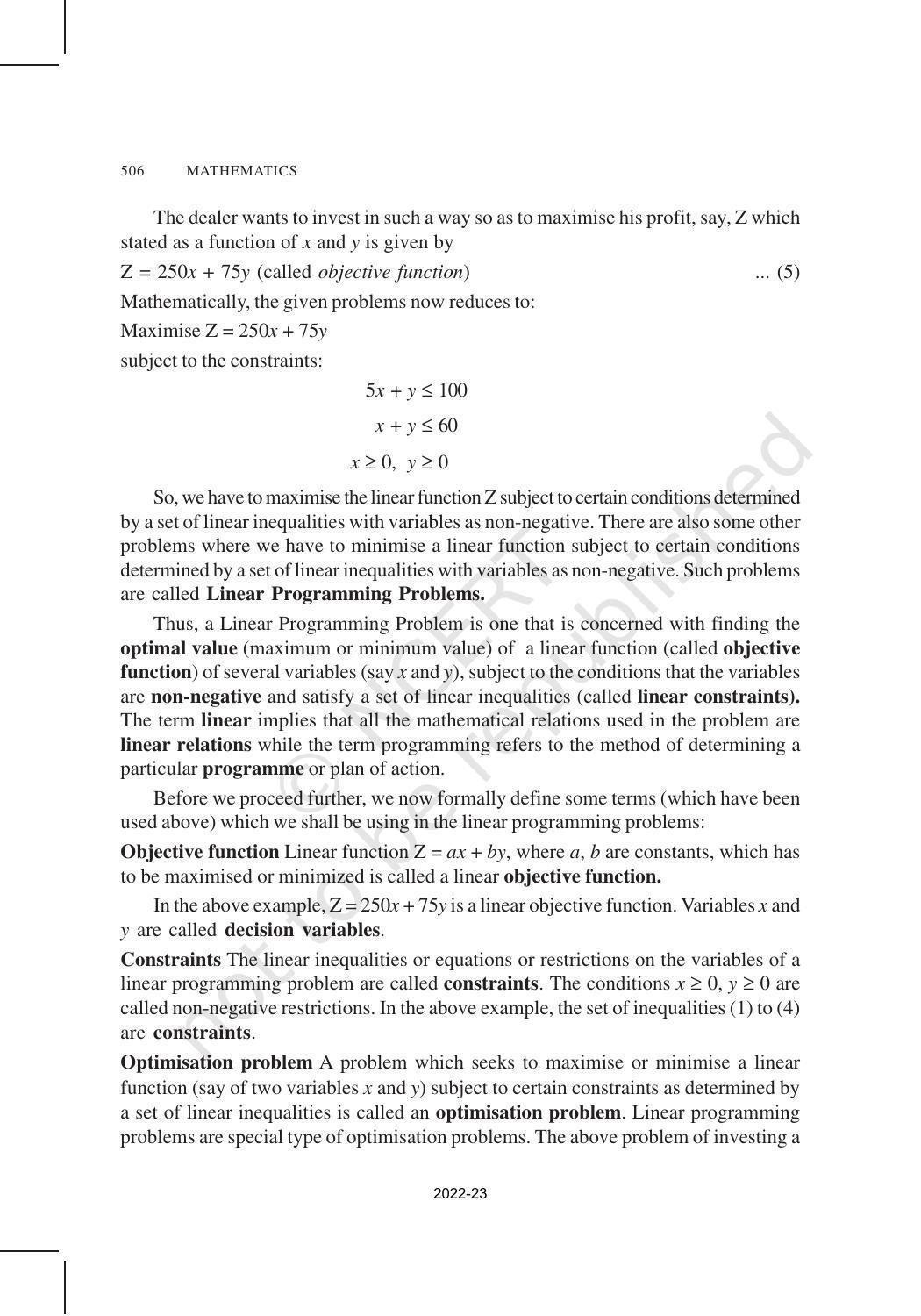 NCERT Book for Class 12 Maths Chapter 12 Linear Programming - Page 3