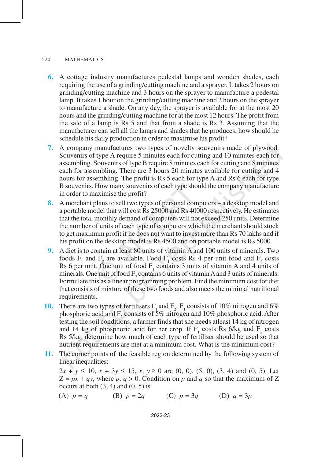 NCERT Book for Class 12 Maths Chapter 12 Linear Programming - Page 17