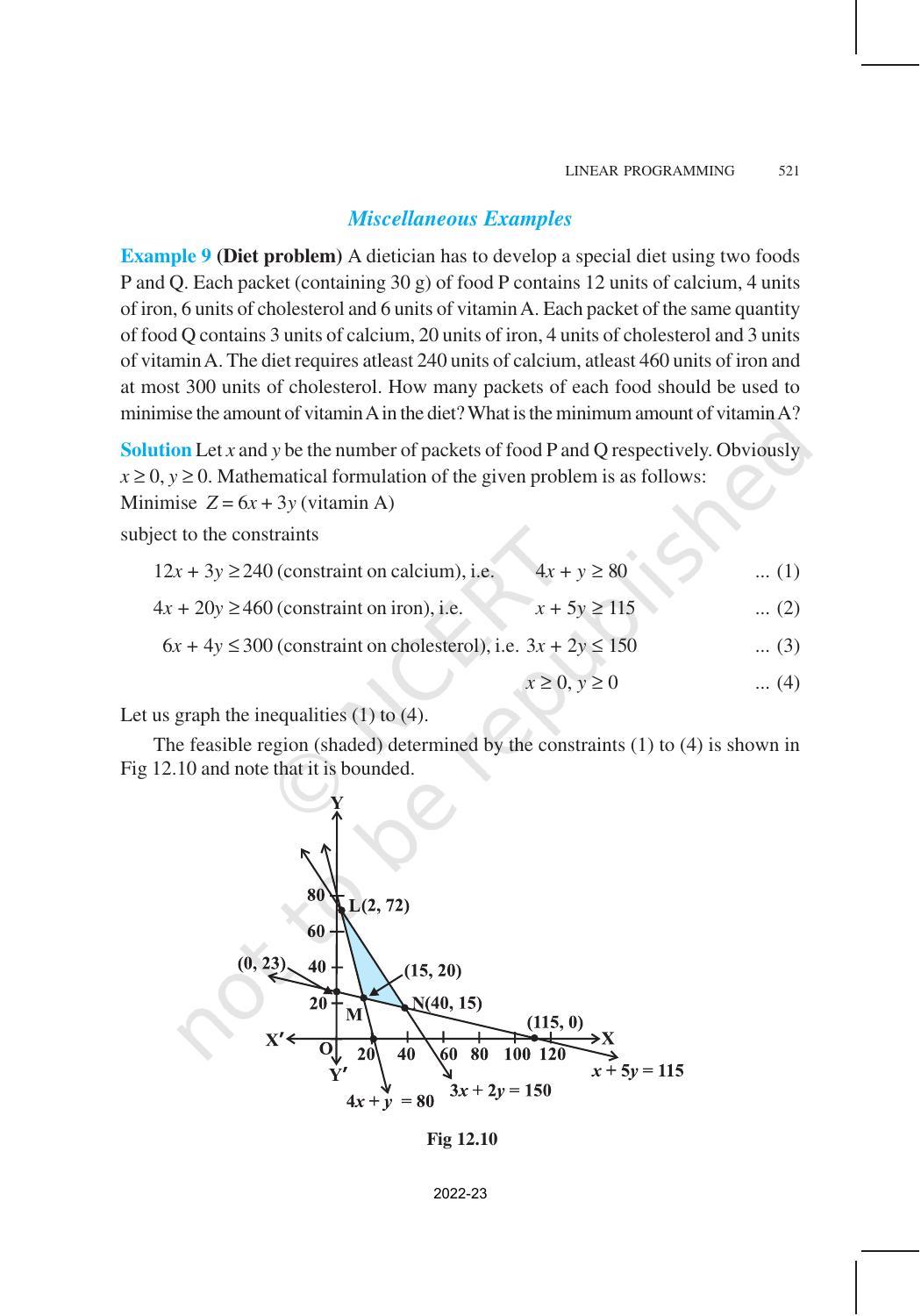 NCERT Book for Class 12 Maths Chapter 12 Linear Programming - Page 18