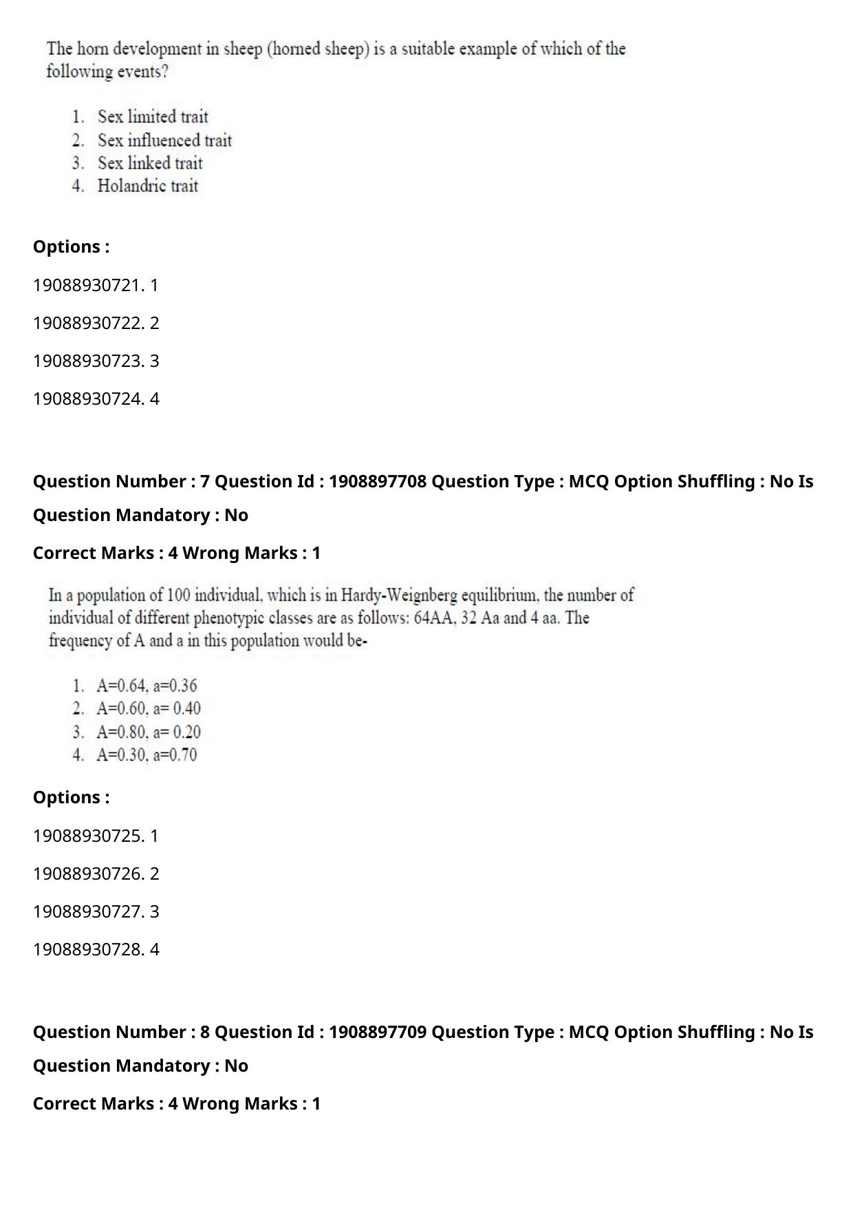 ICAR AIEEA PG 2021 PLANT SCIENCES Question Paper - Page 5