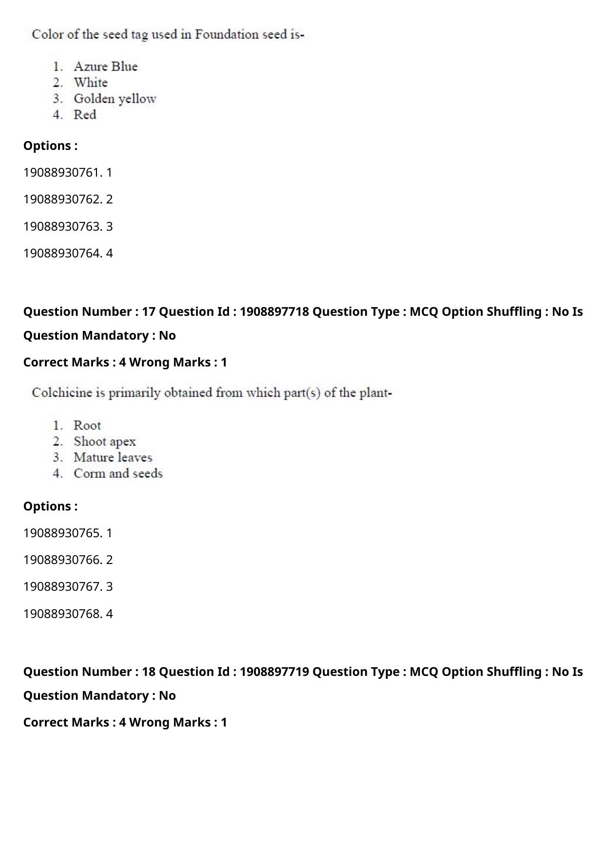 ICAR AIEEA PG 2021 PLANT SCIENCES Question Paper - Page 10