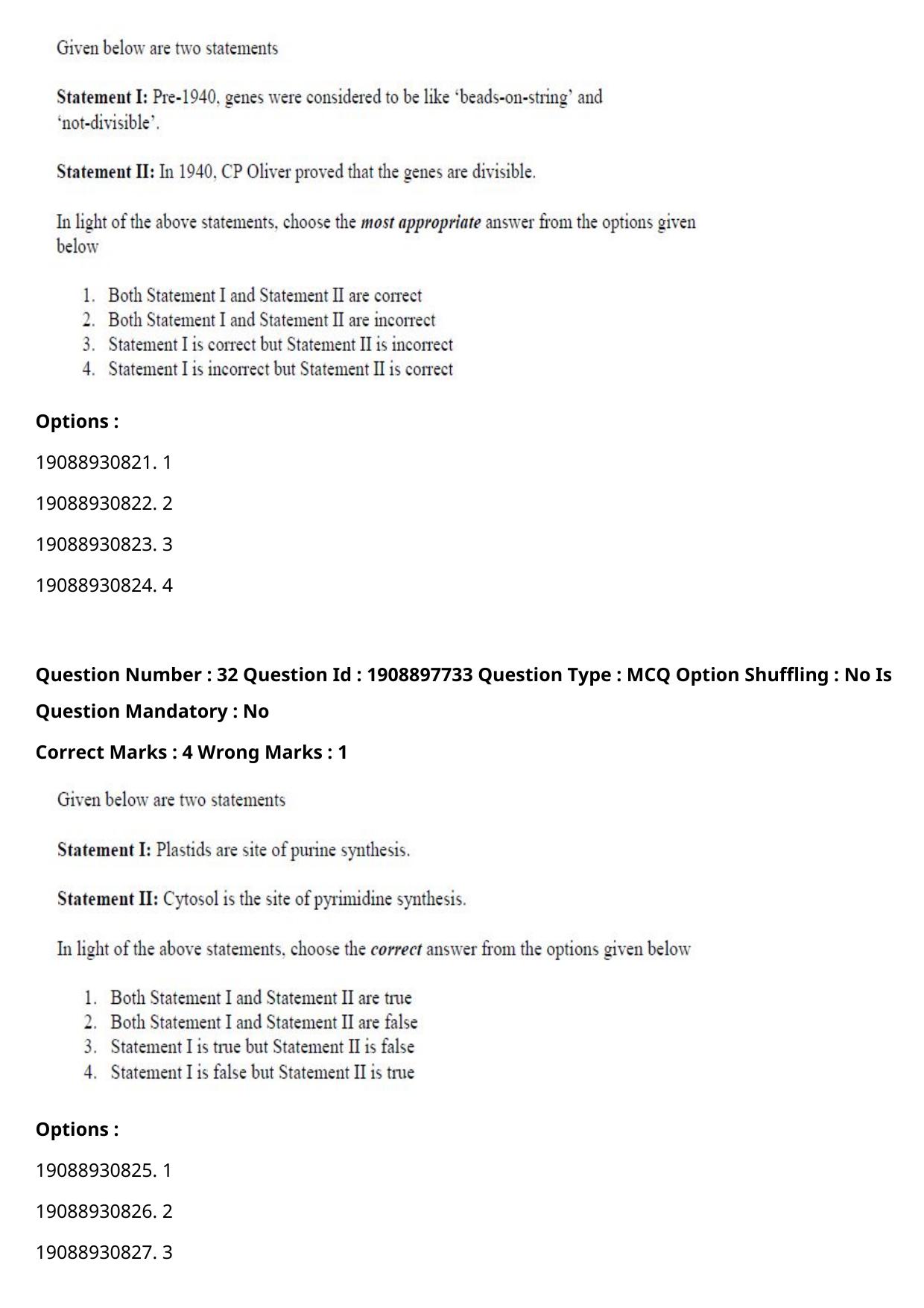 ICAR AIEEA PG 2021 PLANT SCIENCES Question Paper - Page 20