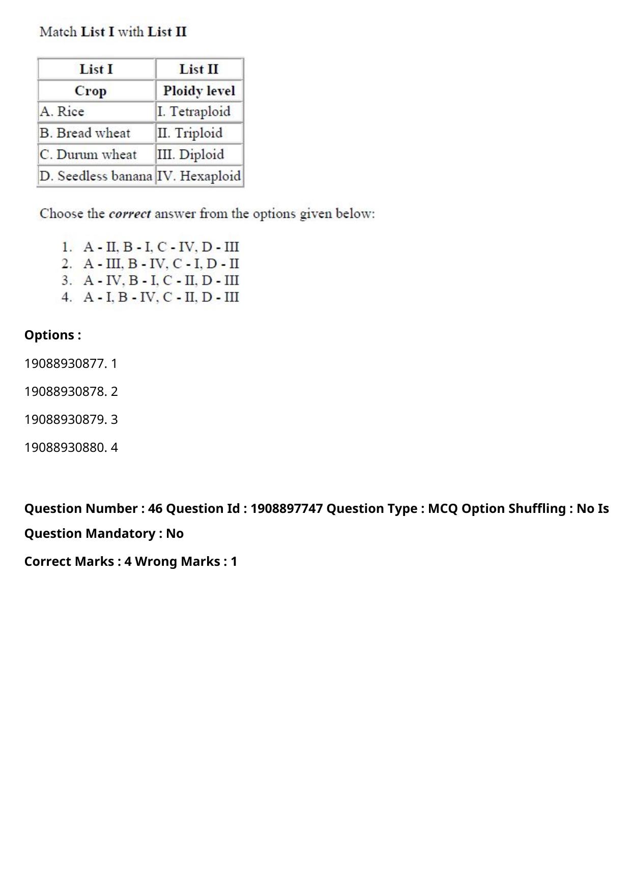 ICAR AIEEA PG 2021 PLANT SCIENCES Question Paper - Page 33