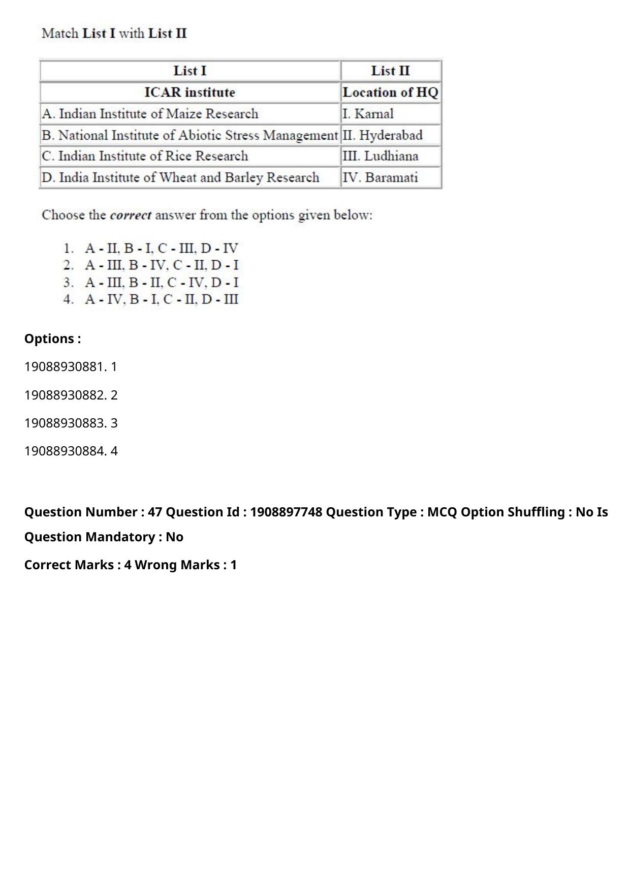ICAR AIEEA PG 2021 PLANT SCIENCES Question Paper - Page 34