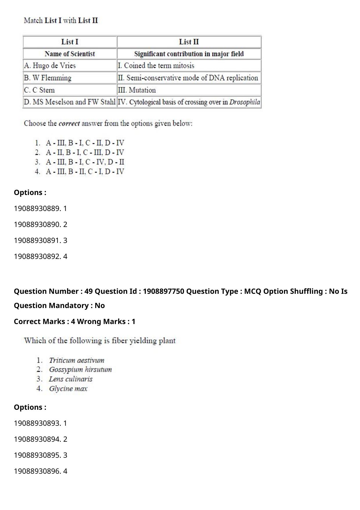 ICAR AIEEA PG 2021 PLANT SCIENCES Question Paper - Page 36
