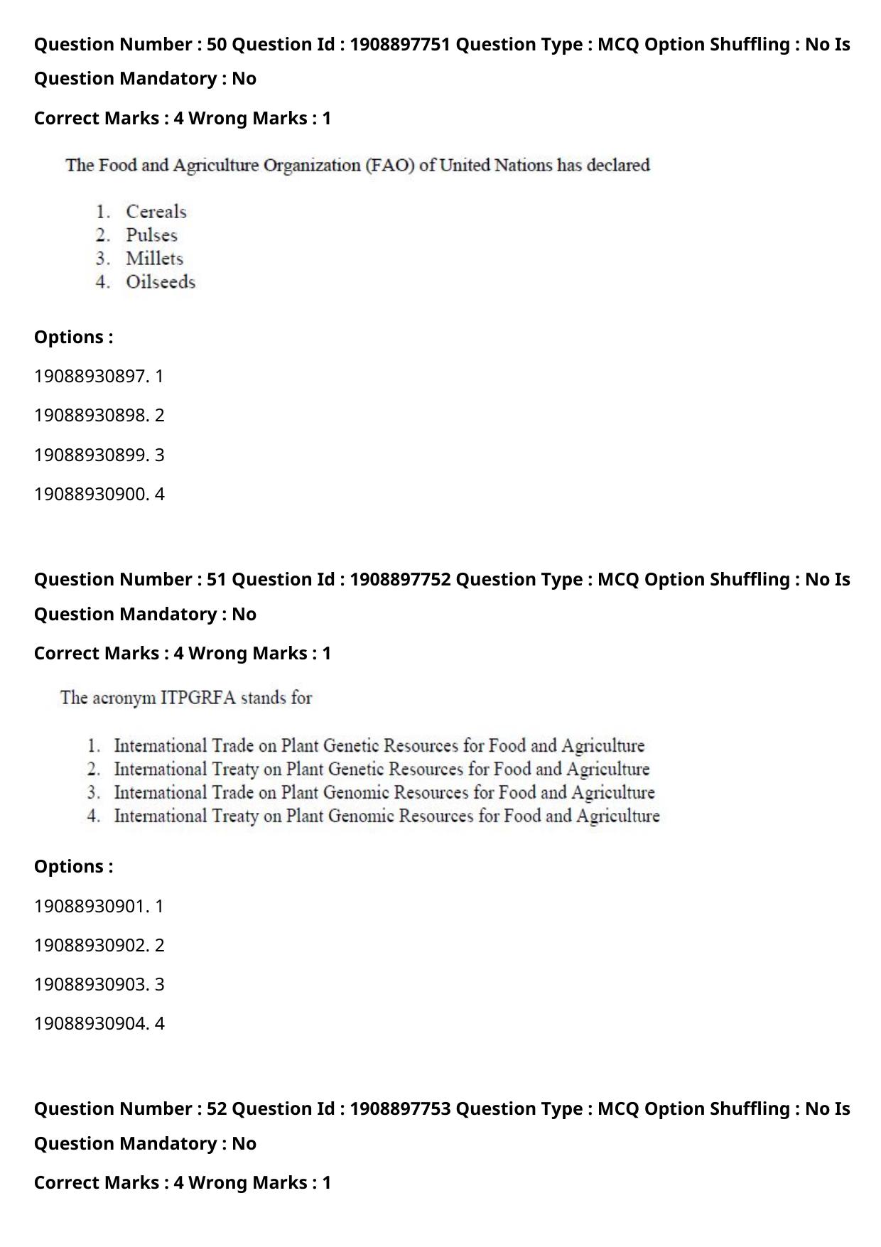 ICAR AIEEA PG 2021 PLANT SCIENCES Question Paper - Page 37