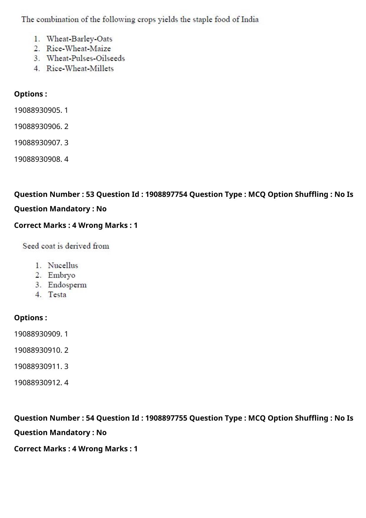 ICAR AIEEA PG 2021 PLANT SCIENCES Question Paper - Page 38