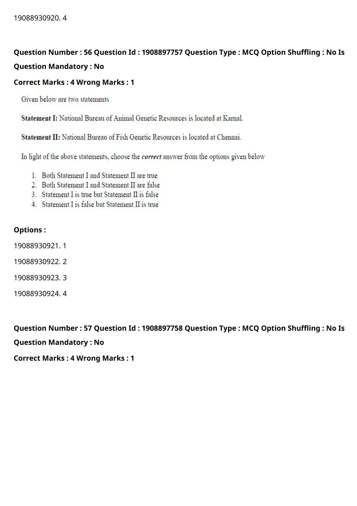 ICAR AIEEA PG 2021 PLANT SCIENCES Question Paper - Page 40