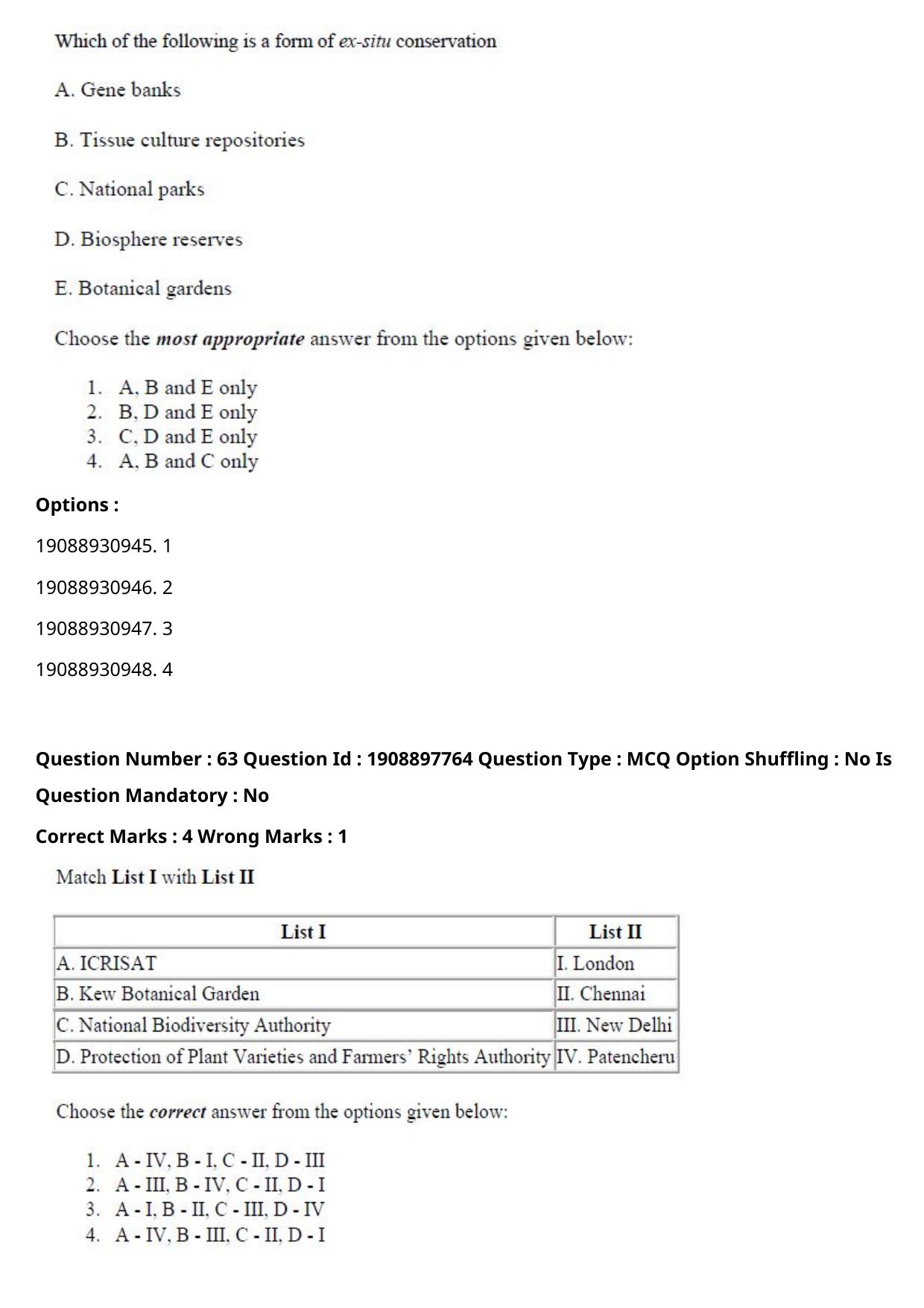 ICAR AIEEA PG 2021 PLANT SCIENCES Question Paper - Page 45