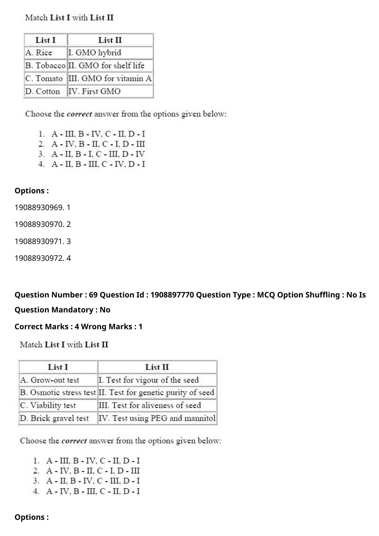 ICAR AIEEA PG 2021 PLANT SCIENCES Question Paper - Page 49
