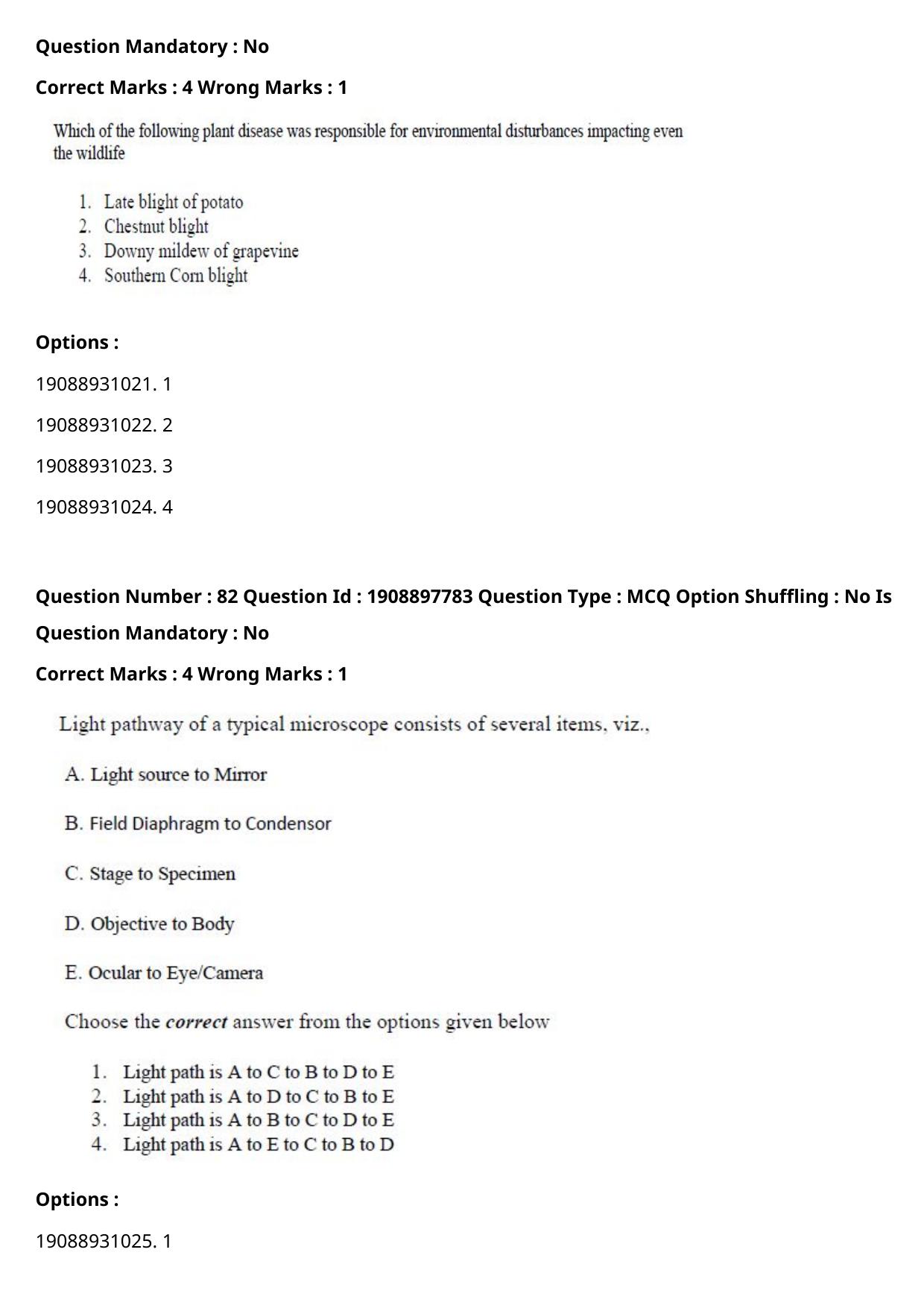 ICAR AIEEA PG 2021 PLANT SCIENCES Question Paper - Page 57