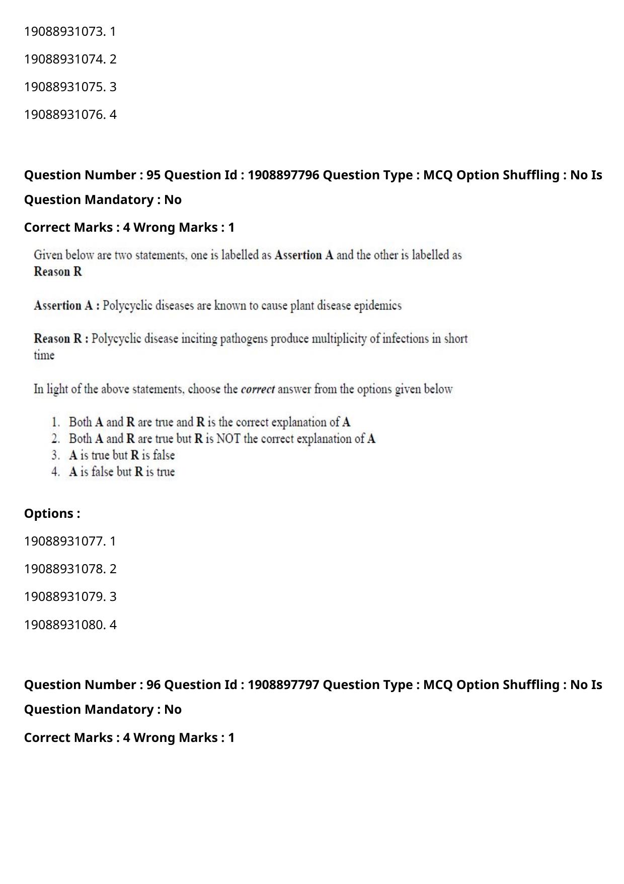 ICAR AIEEA PG 2021 PLANT SCIENCES Question Paper - Page 66