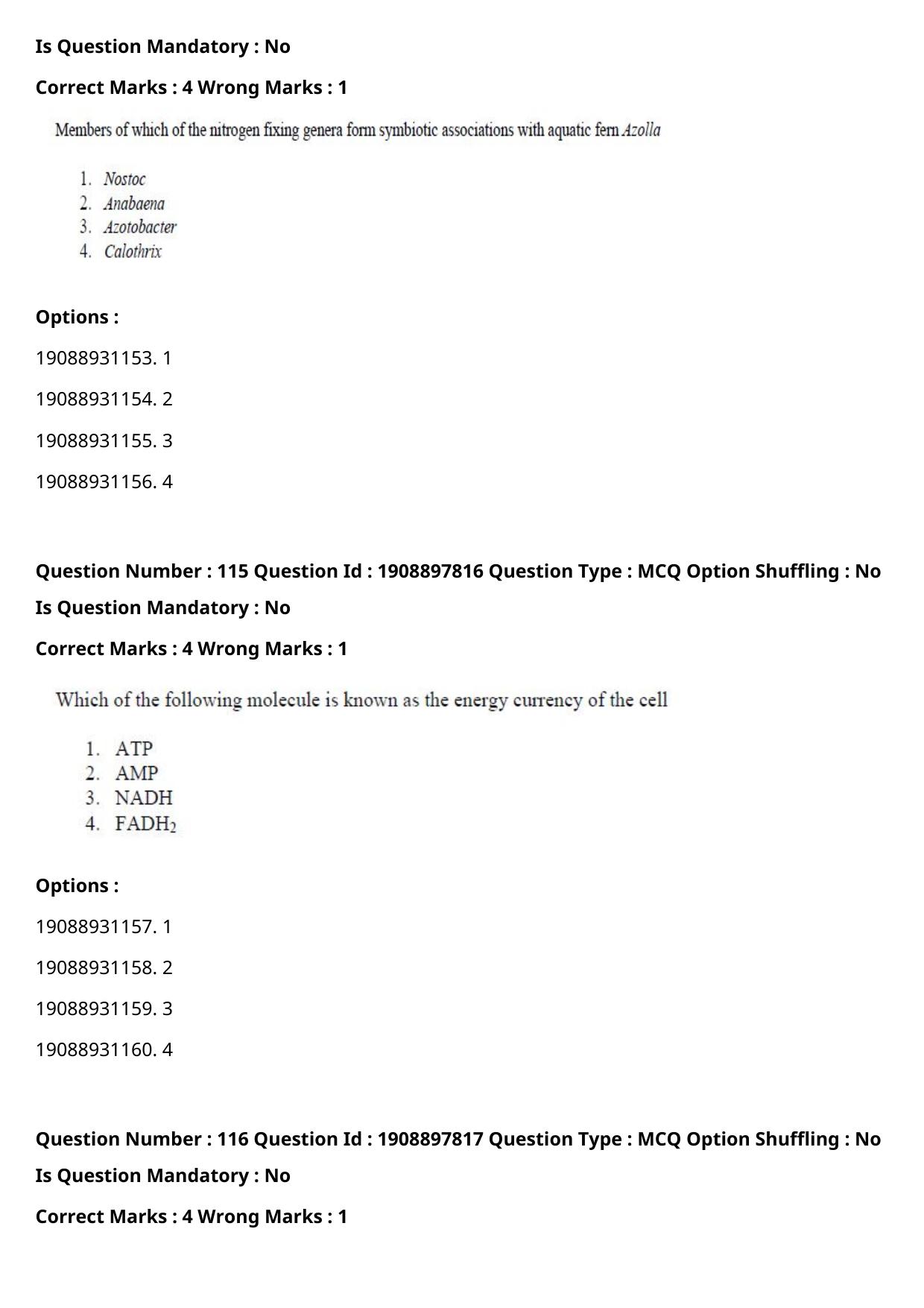 ICAR AIEEA PG 2021 PLANT SCIENCES Question Paper - Page 79