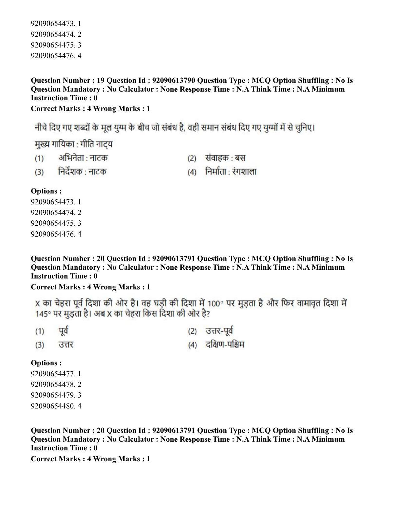 CUET PG 2023: ACQP25 – Vyakaran (BHU)(Hin)-Shift 2 (12-06-2023) Question Paper - Page 27