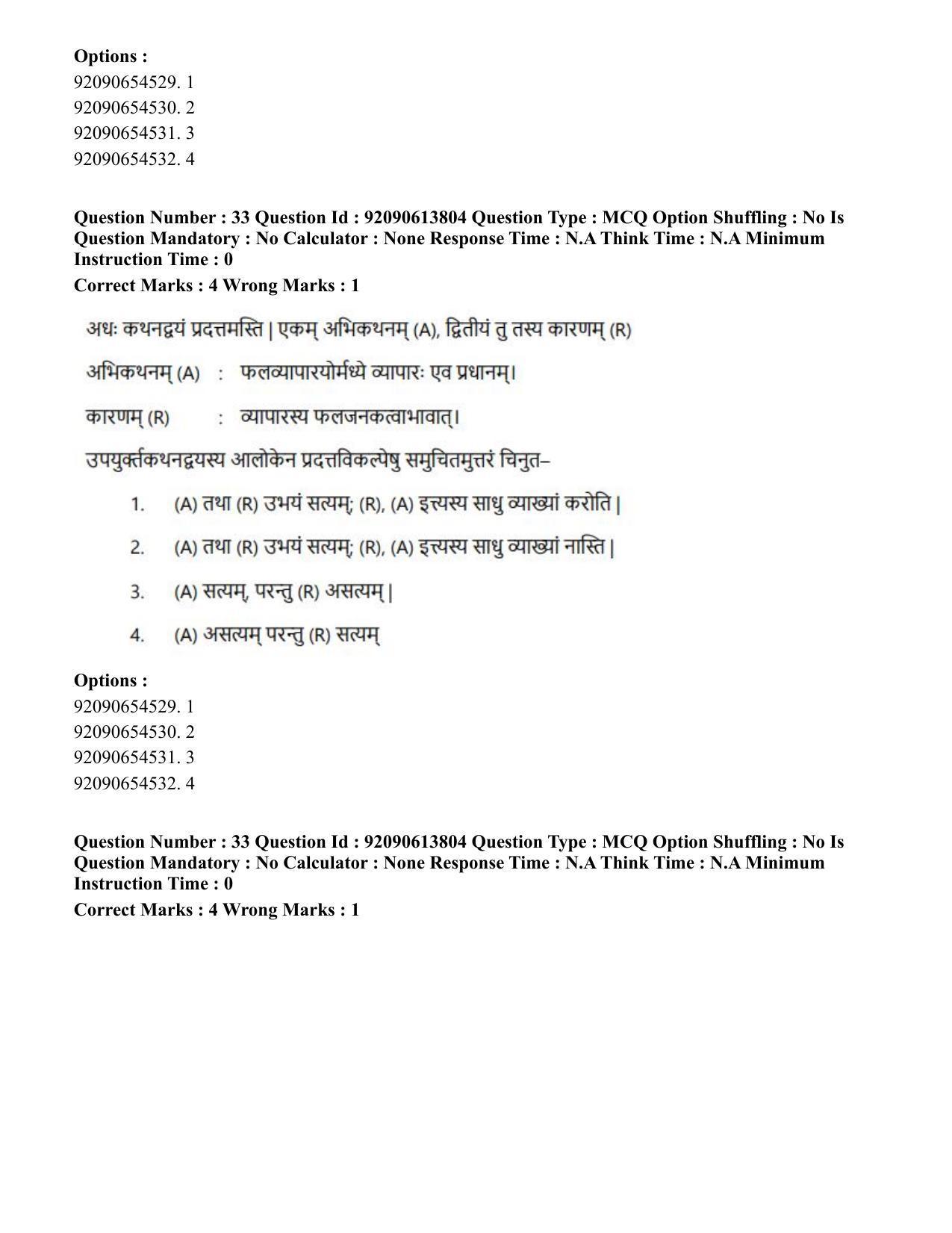 CUET PG 2023: ACQP25 – Vyakaran (BHU)(Hin)-Shift 2 (12-06-2023) Question Paper - Page 52