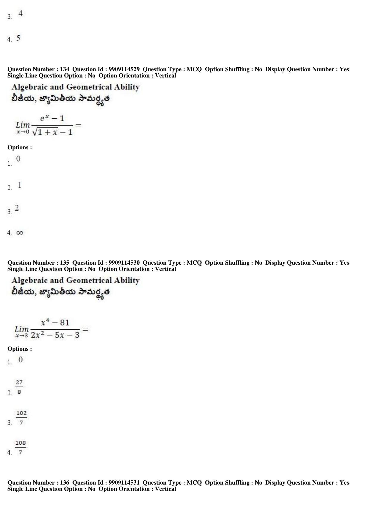 AP ICET 2019 - Shift 1 Question Paper With Preliminary Keys - Page 64