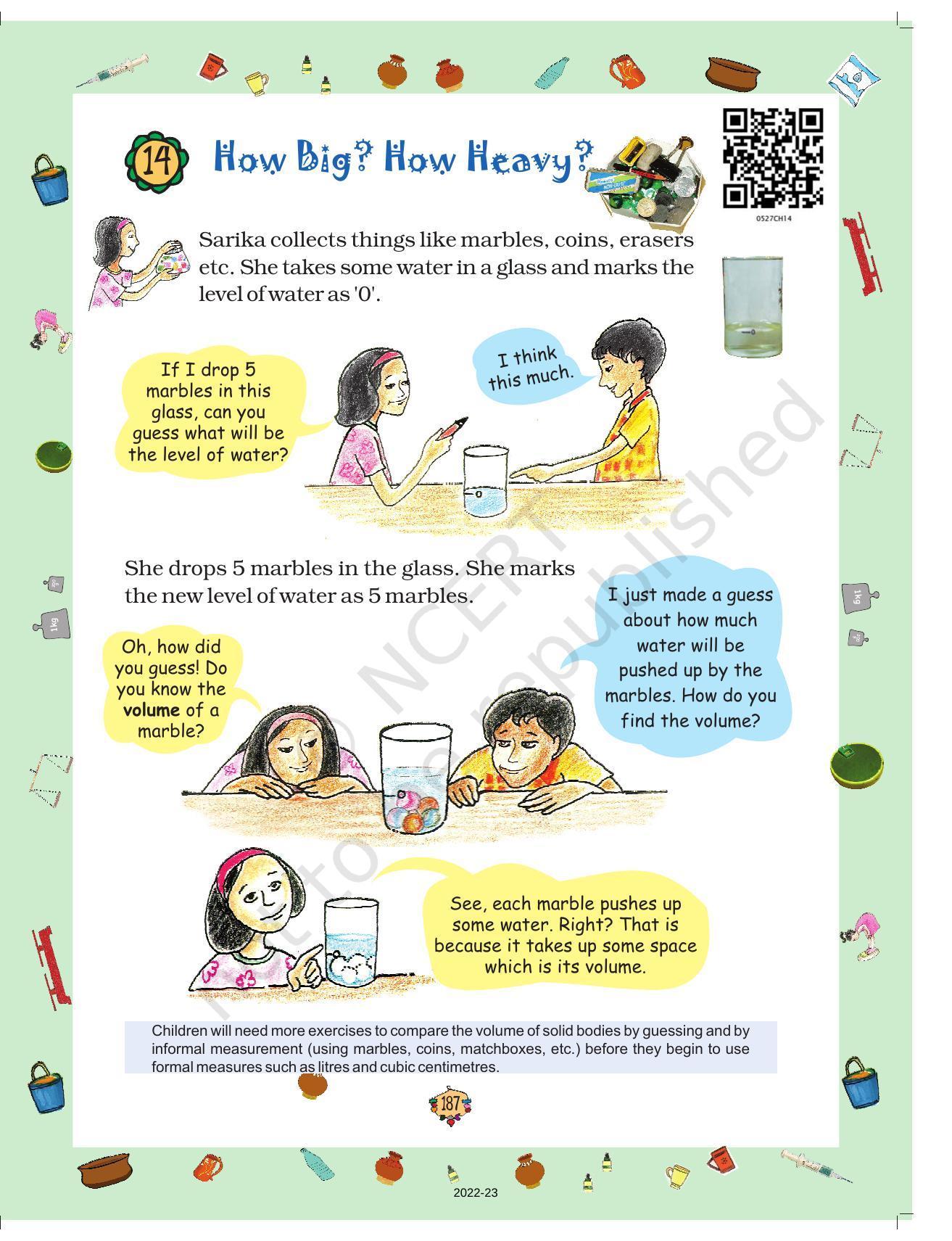 NCERT Book for Class 5 Maths Chapter 14 How Big? How Heavy? - Page 1