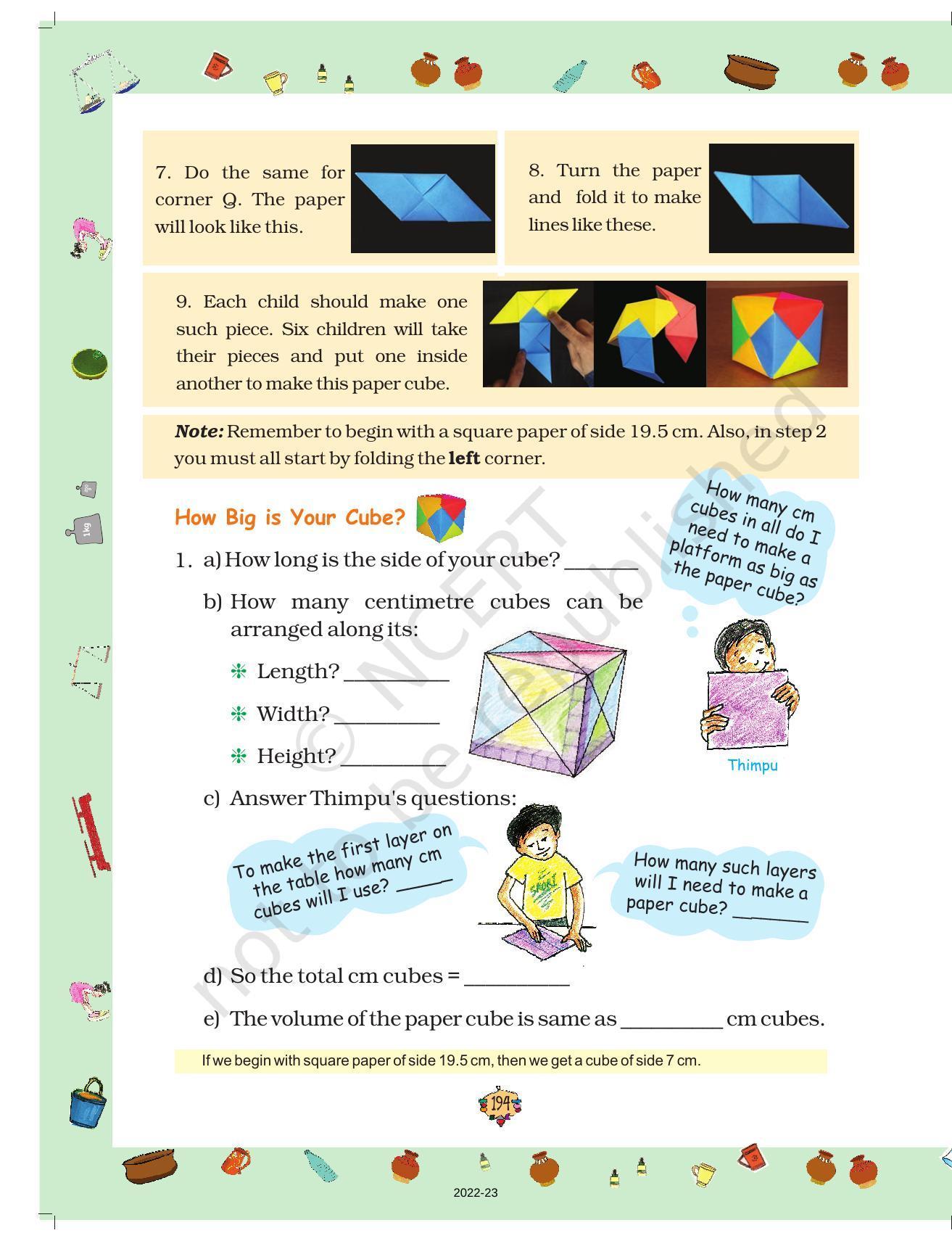NCERT Book for Class 5 Maths Chapter 14 How Big? How Heavy? - Page 8