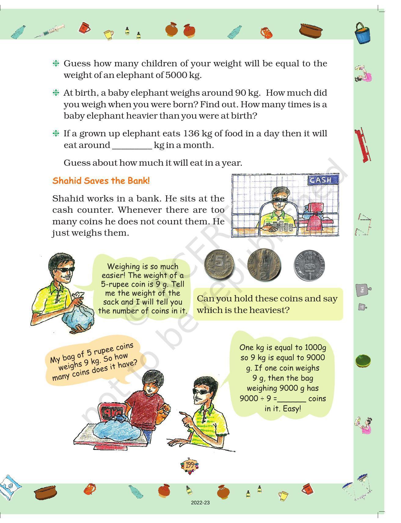 NCERT Book for Class 5 Maths Chapter 14 How Big? How Heavy? - Page 13