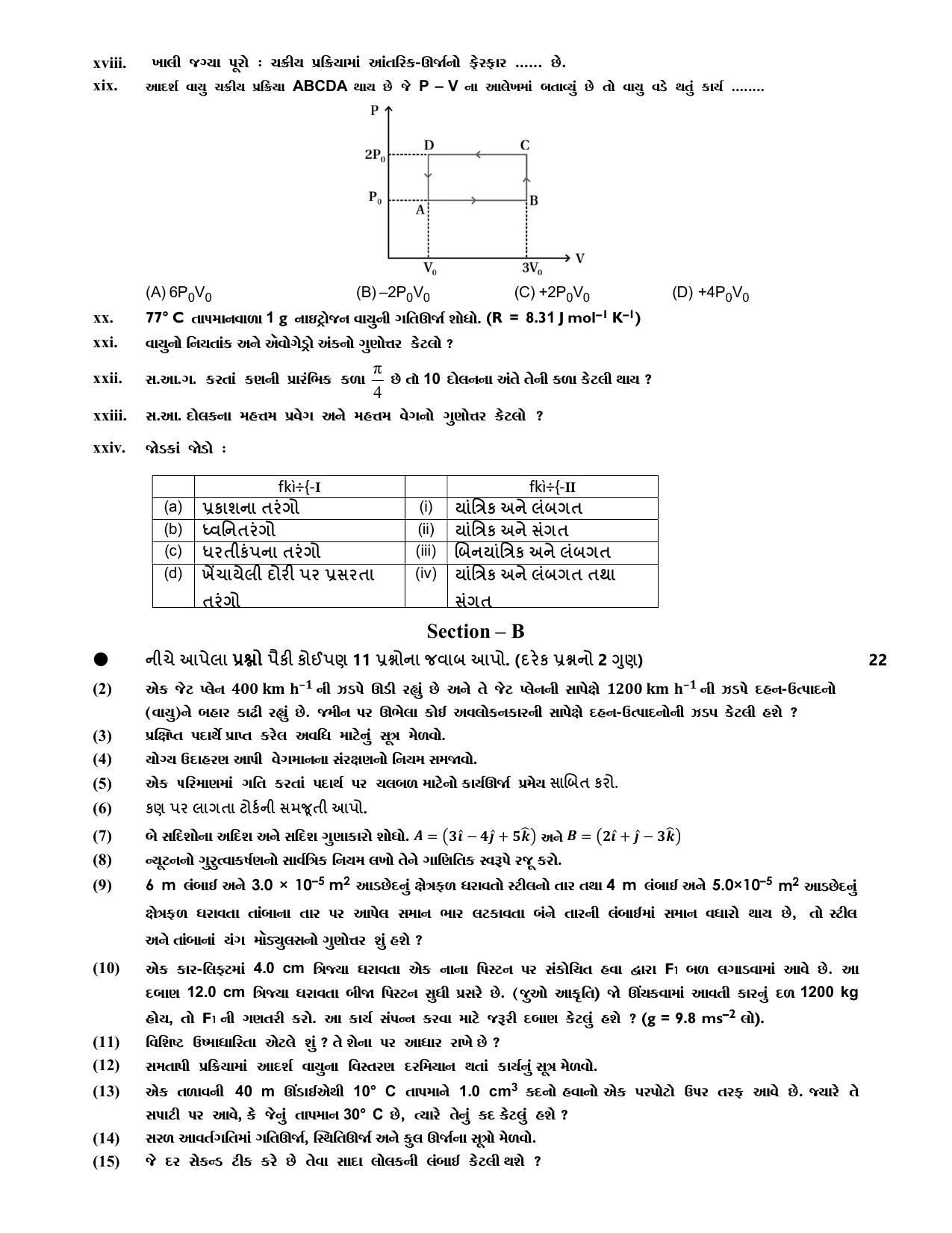 Gujarat Board Class 12th Question Paper 2020: (ભૌતિક વિજ્ઞાન) GHE - Page 5