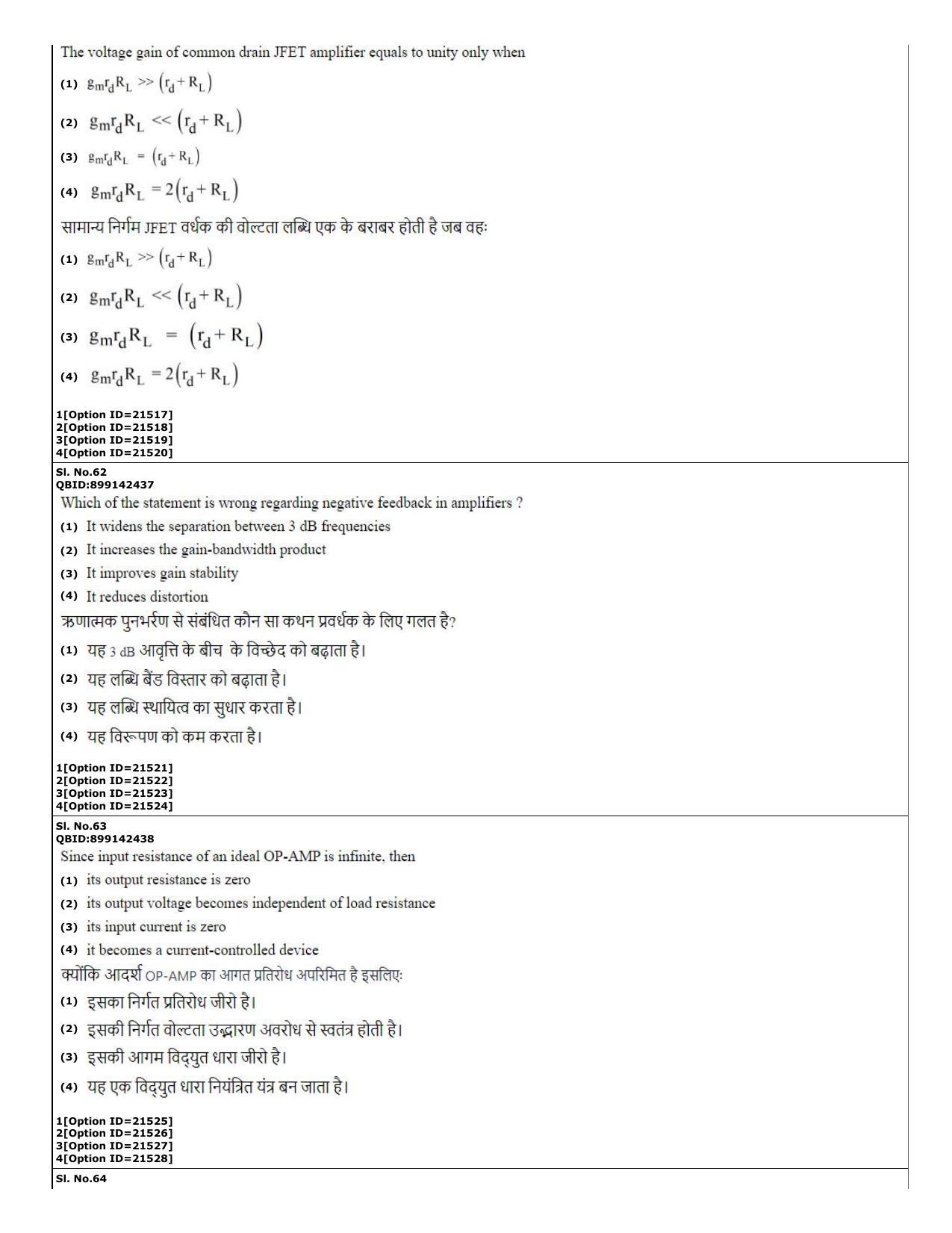 CUET (PG) 2022: PGQP-08 Nanoelectronics (07-09-2022) Question Paper - Page 22