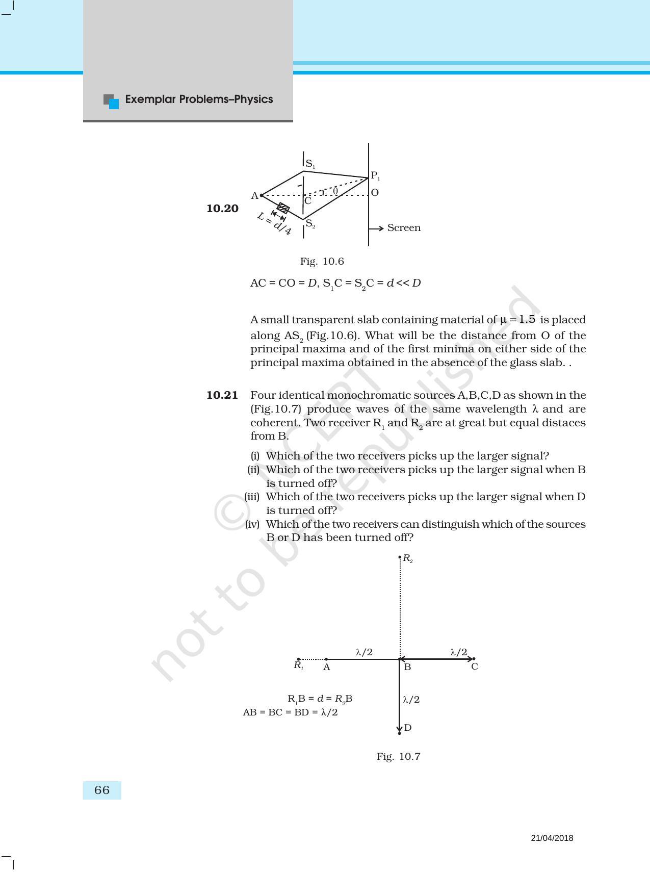 NCERT Exemplar Book for Class 12 Physics: Chapter 10 Wave Optics - Page 5