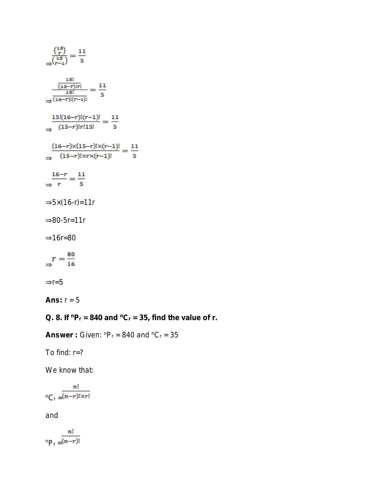Chapter 9: Combinations: RS Aggarwal Class 11 Solutions  - Page 11