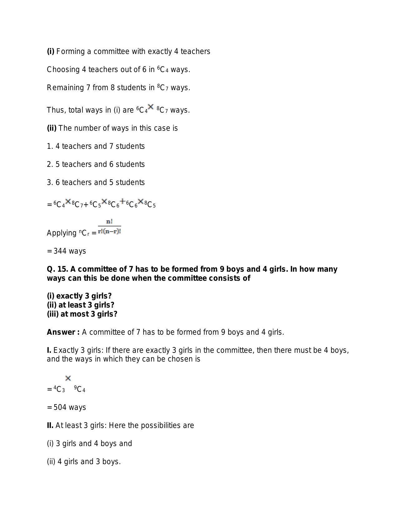 Chapter 9: Combinations: RS Aggarwal Class 11 Solutions  - Page 25