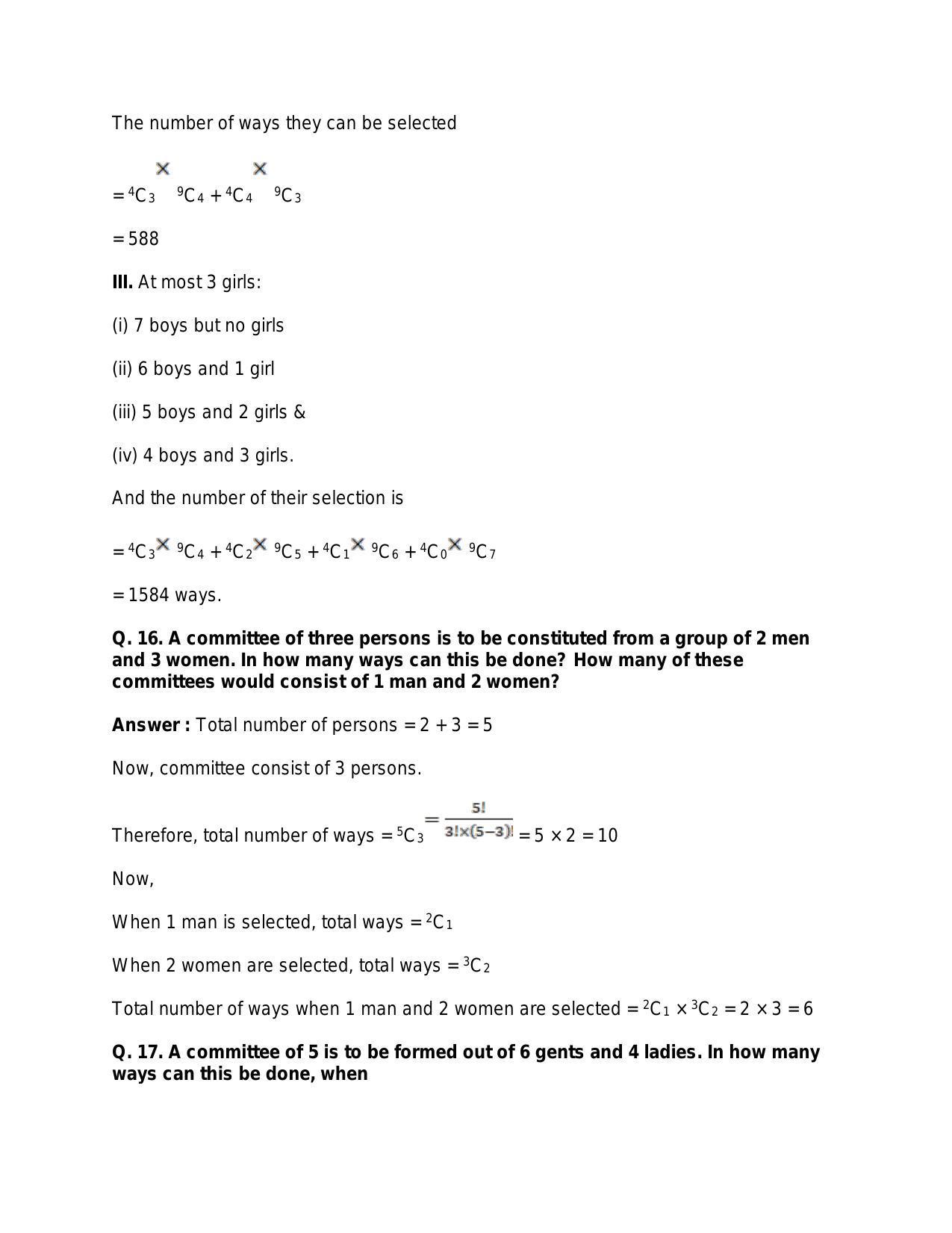 Chapter 9: Combinations: RS Aggarwal Class 11 Solutions  - Page 26
