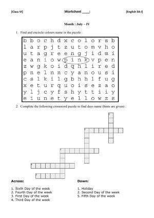 CBSE Worksheets for Class 6 English SA1 Practice Assignment 12