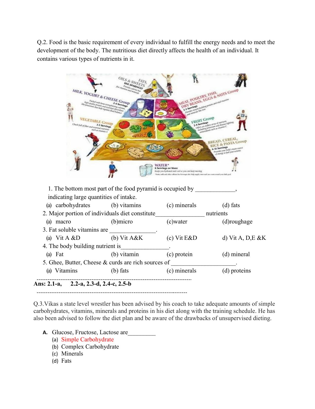 CBSE Class XII Physical Education Question Bank - Page 10