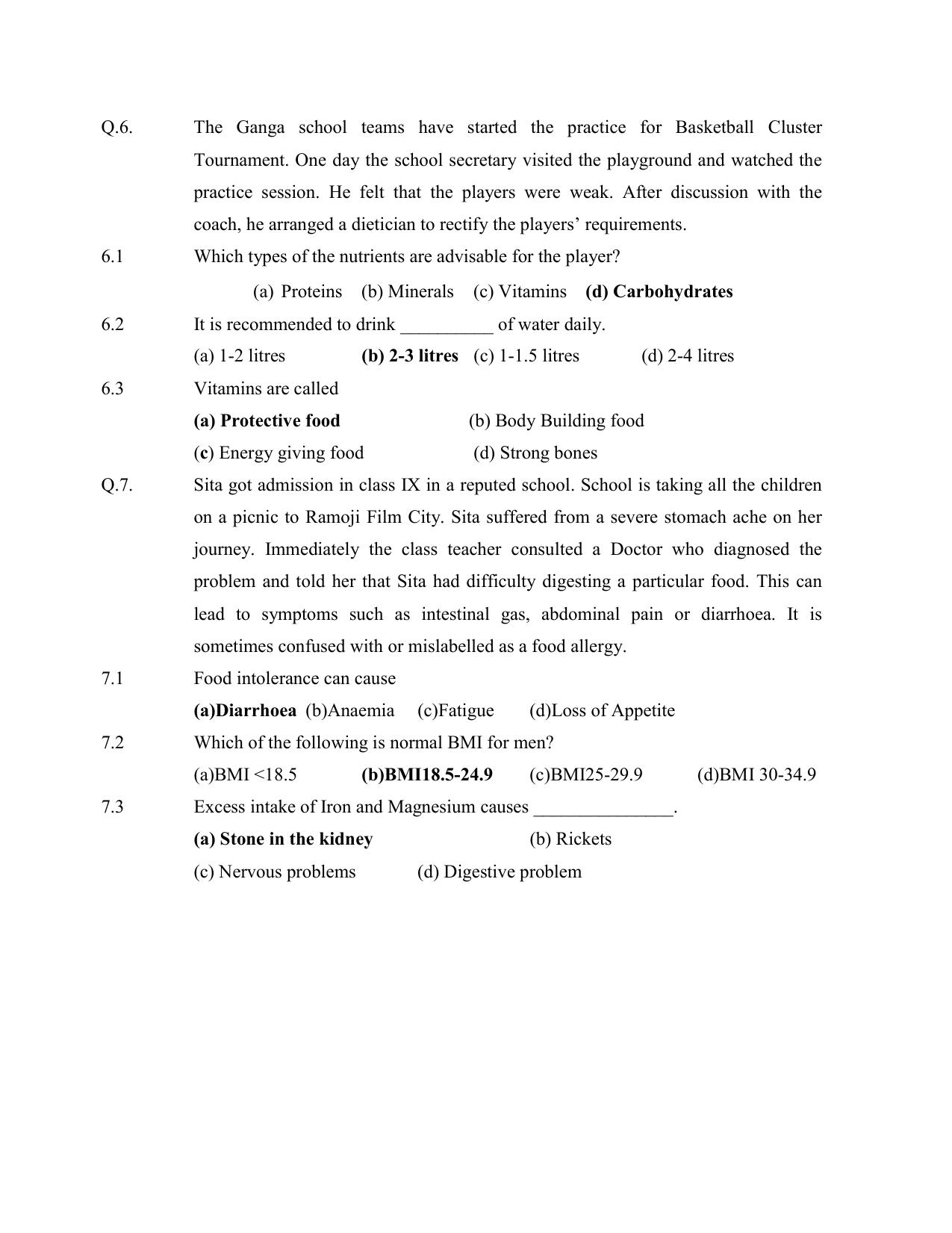 CBSE Class XII Physical Education Question Bank - Page 13