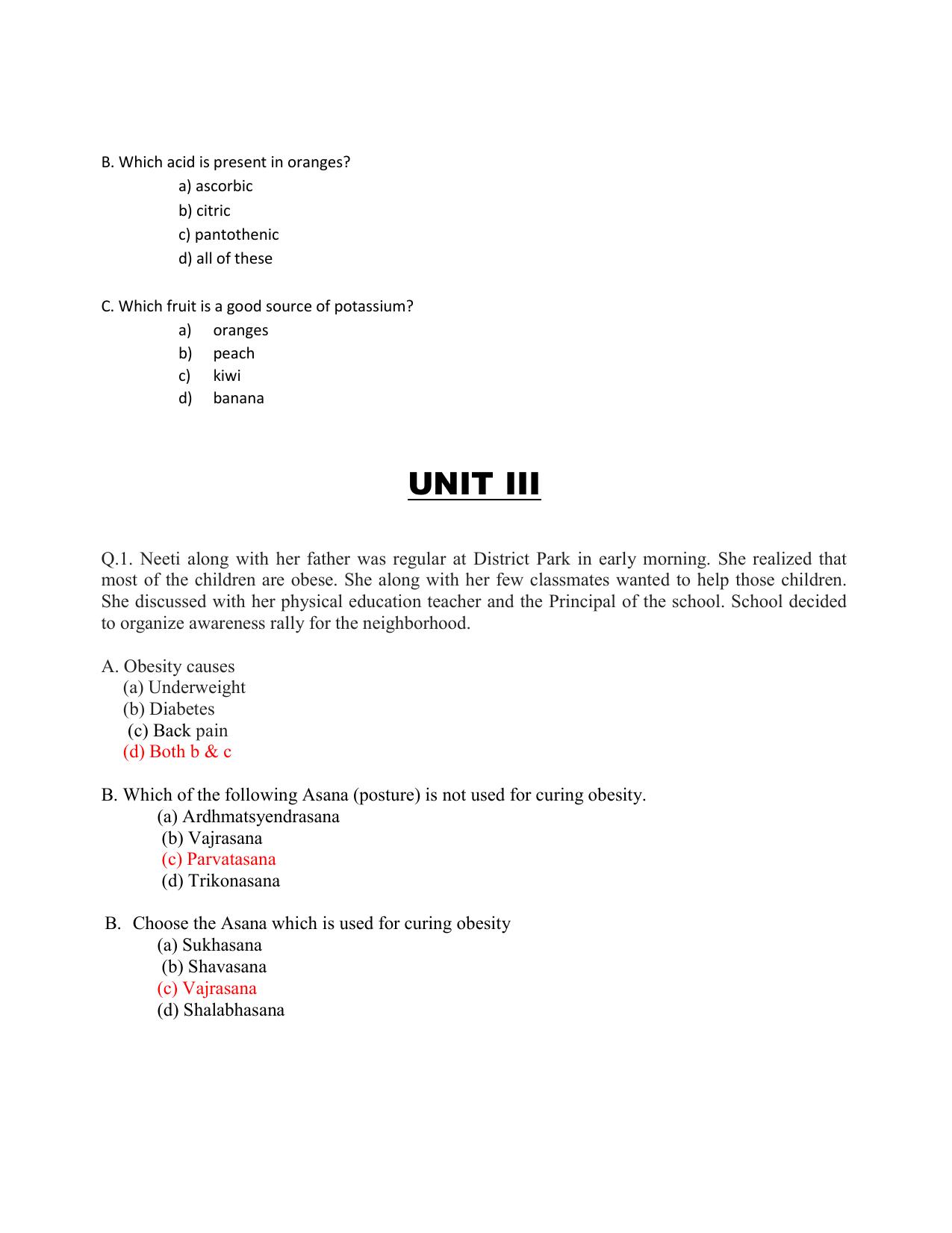 CBSE Class XII Physical Education Question Bank - Page 16